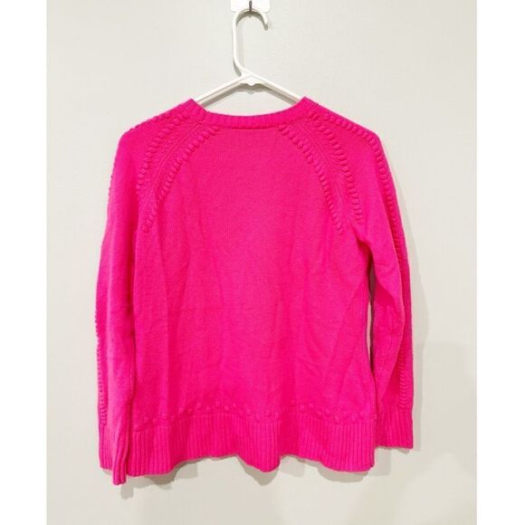 Sail to sable wool cashmere sweater hibiscus pink - Picture 2 of 4